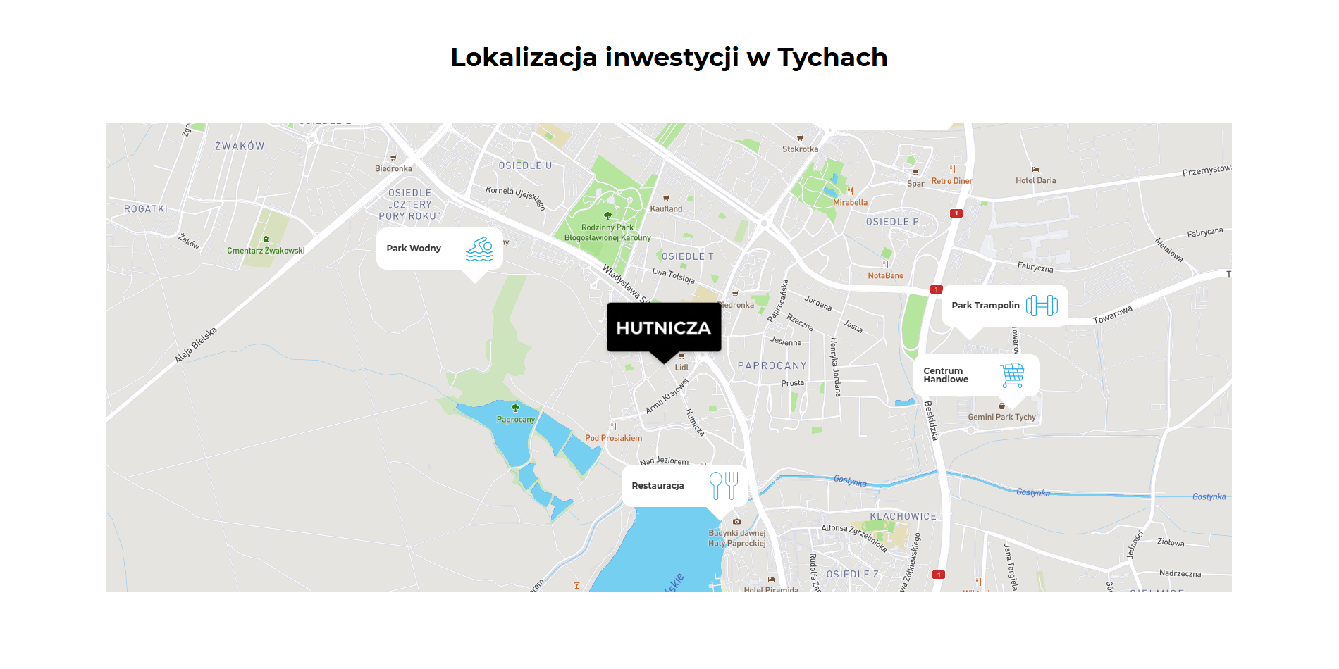 zrzut ekranu ze strony internetowej osiedla Hutnicza