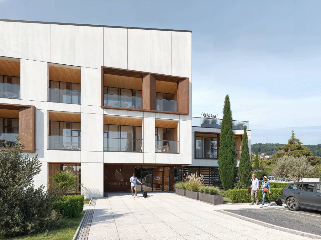 Wizualizacje 3D hotelu Olive, Istria