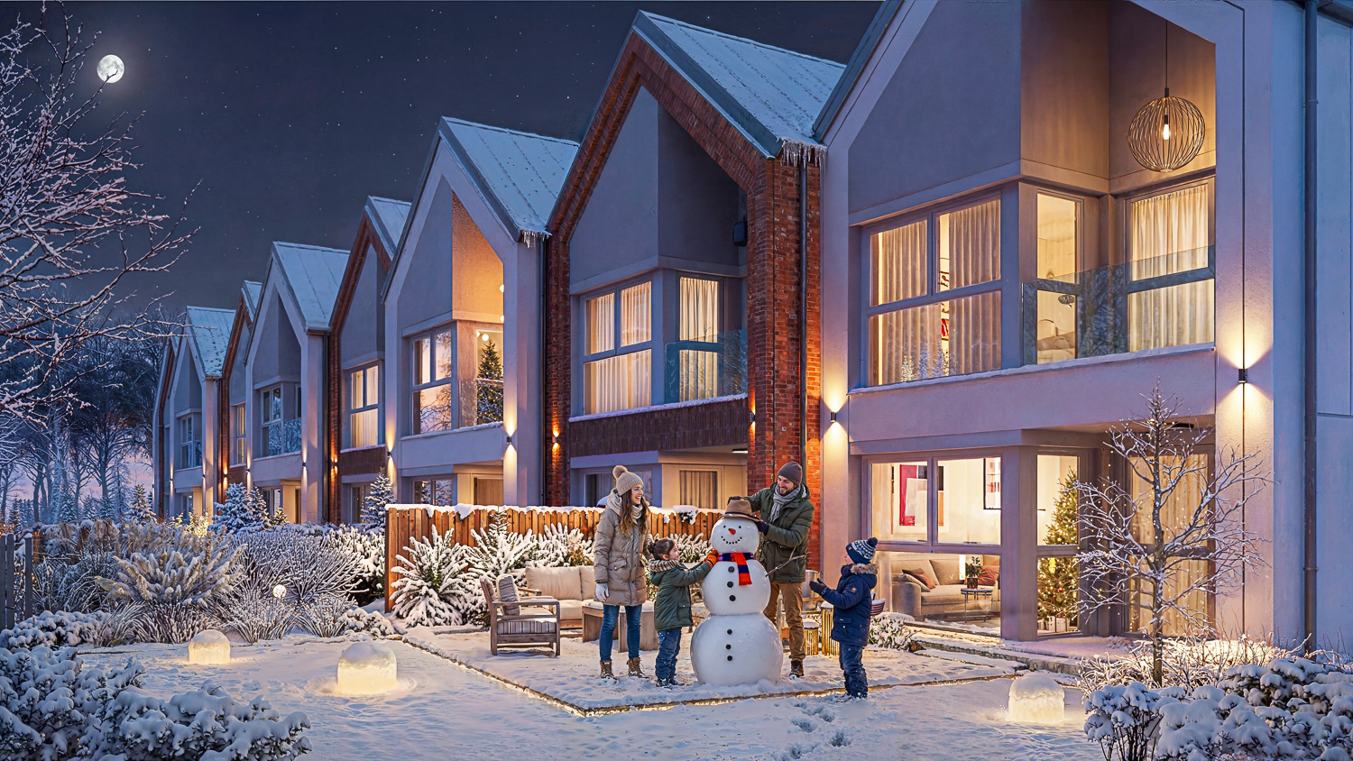 zimowa wizualizacja inwestycja deweloperska