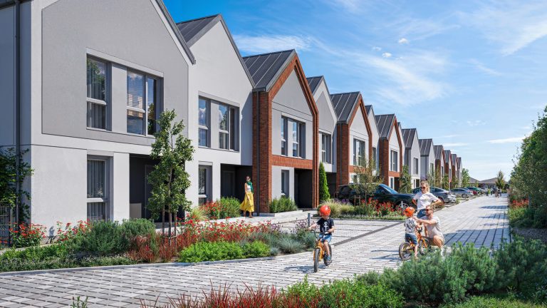 Wizualizacje osiedla w zabudowie szeregowej