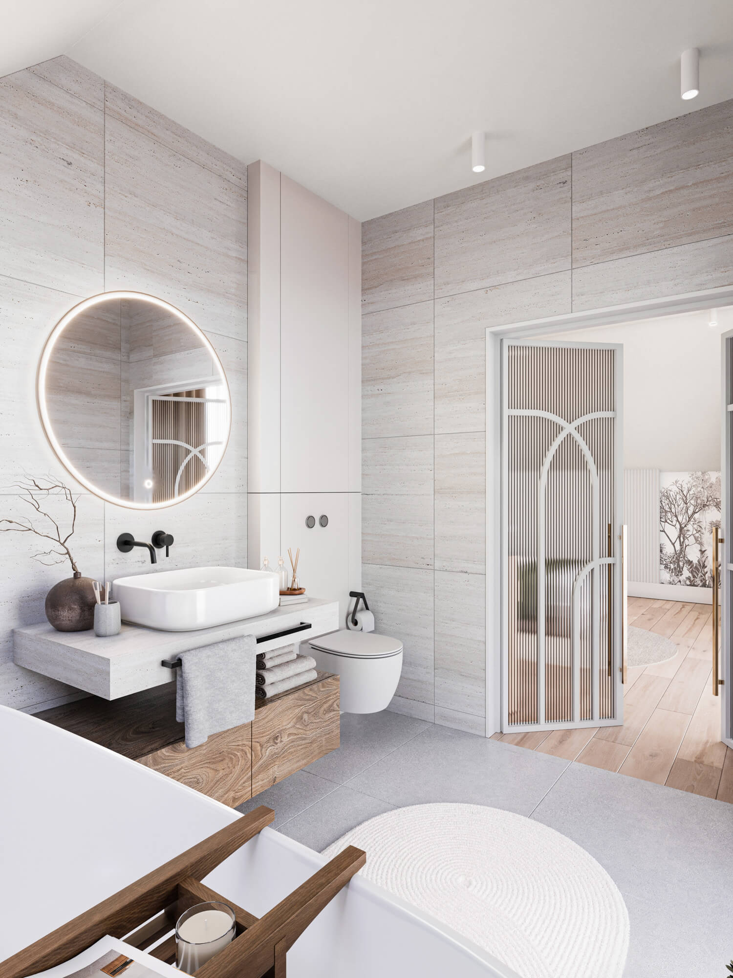 wizualizacje 3D dla deweloperow — wizualizacja wnetrza apartamentu