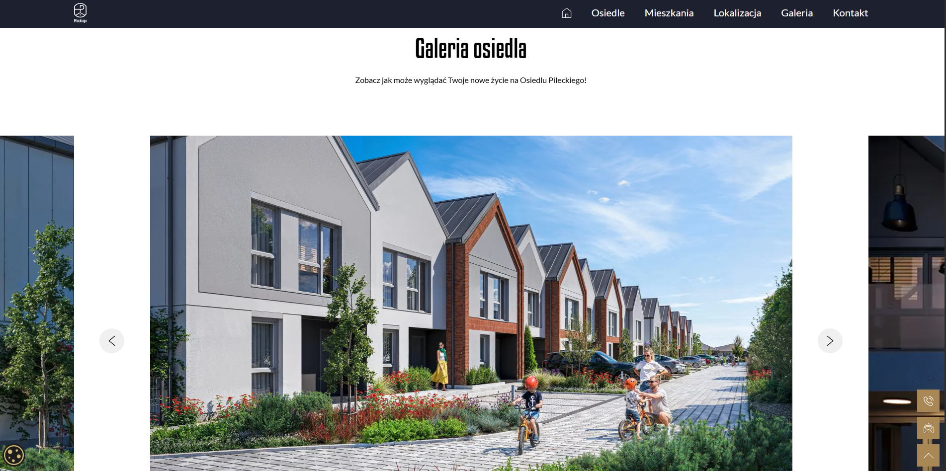 pileckiego_galeria zrzut ekranu ze strony internetowej Osiedla Pileckiego - Durab