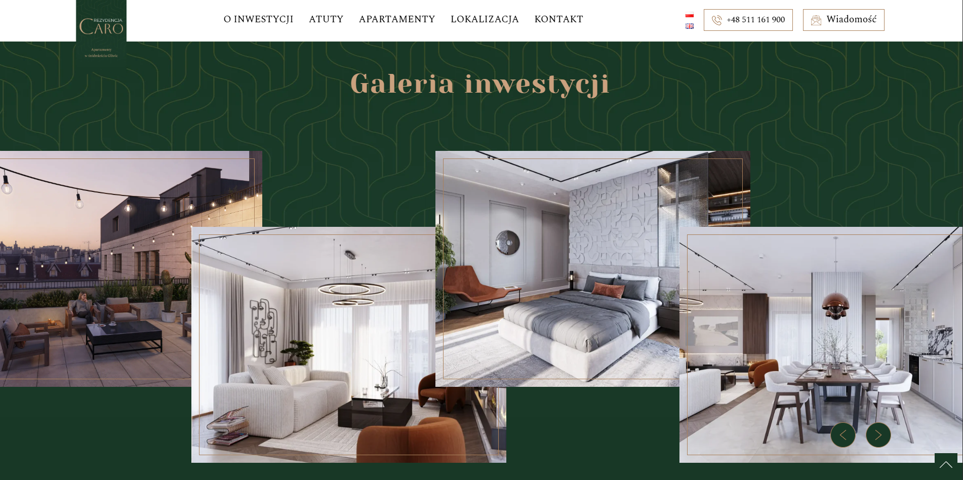 rezydecjacaro_galeria zrzut ekranu ze strony internetowej inwestycji Rezydencja Caro