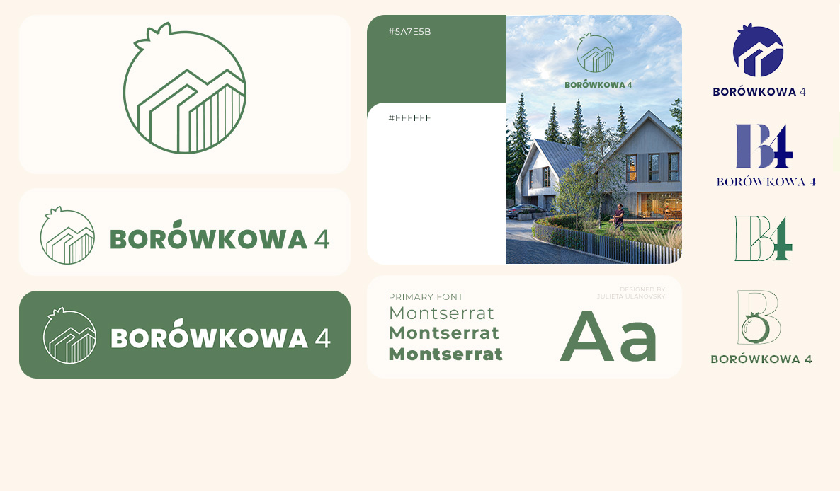 borowkow4-logo materiały drukowane inwestycji Borówkowa 4