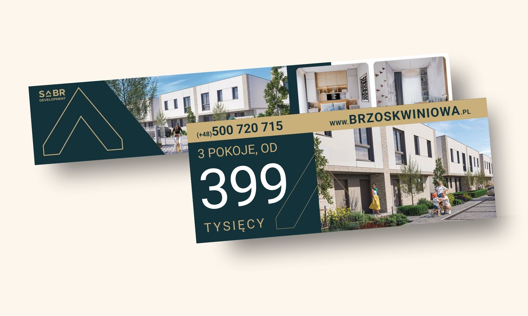 baner- brzoskwiniowa materiały drukowane inwestycji Brzoskwiniowa
