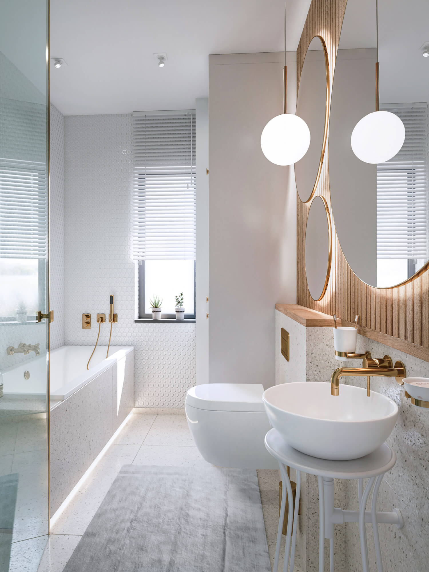 Wizualizacje 3D wnętrz Osiedle Radosna - łazienka