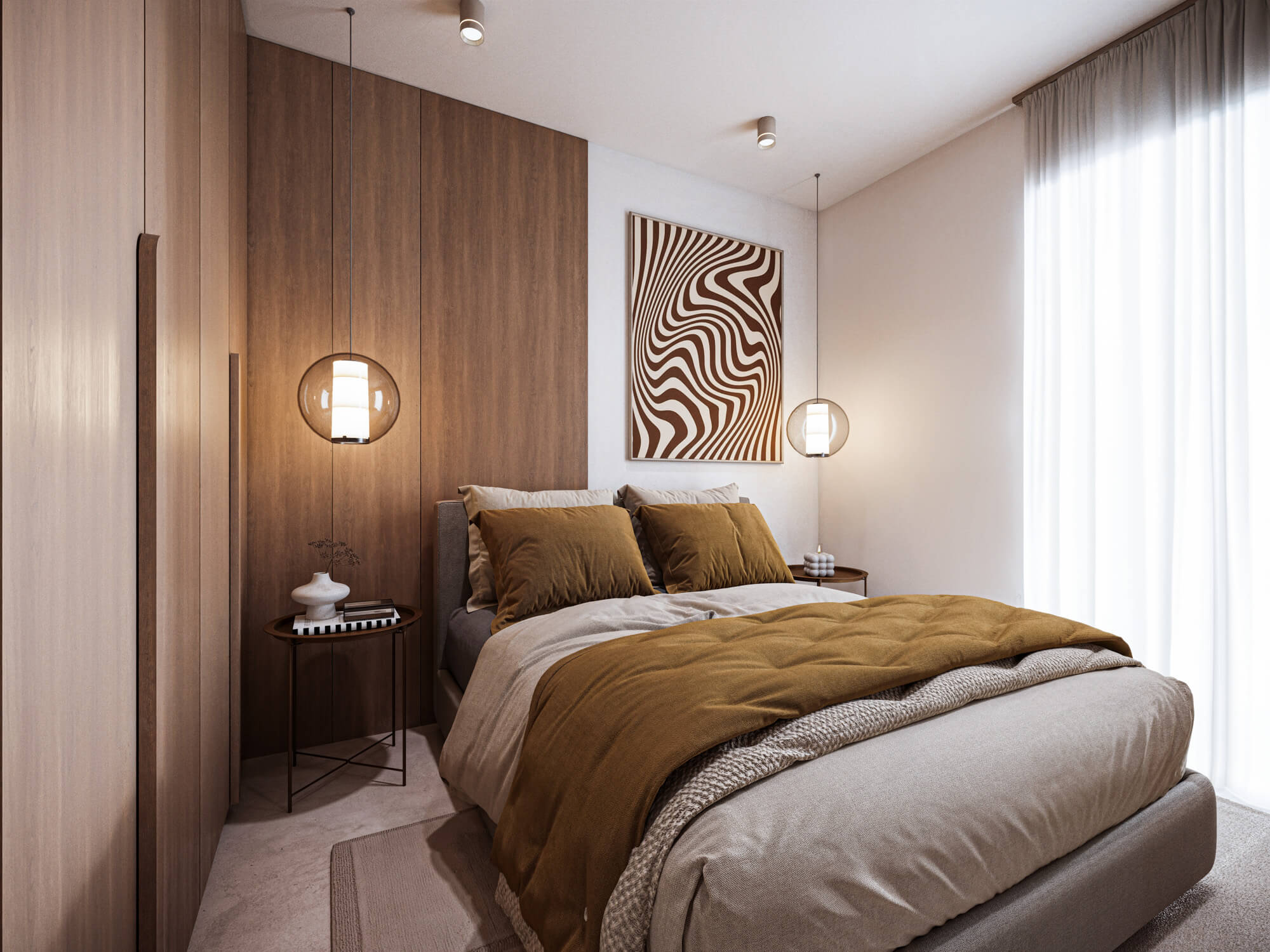 Wizualizacje 3D inwestycji Obonjan Resort - sypialnia