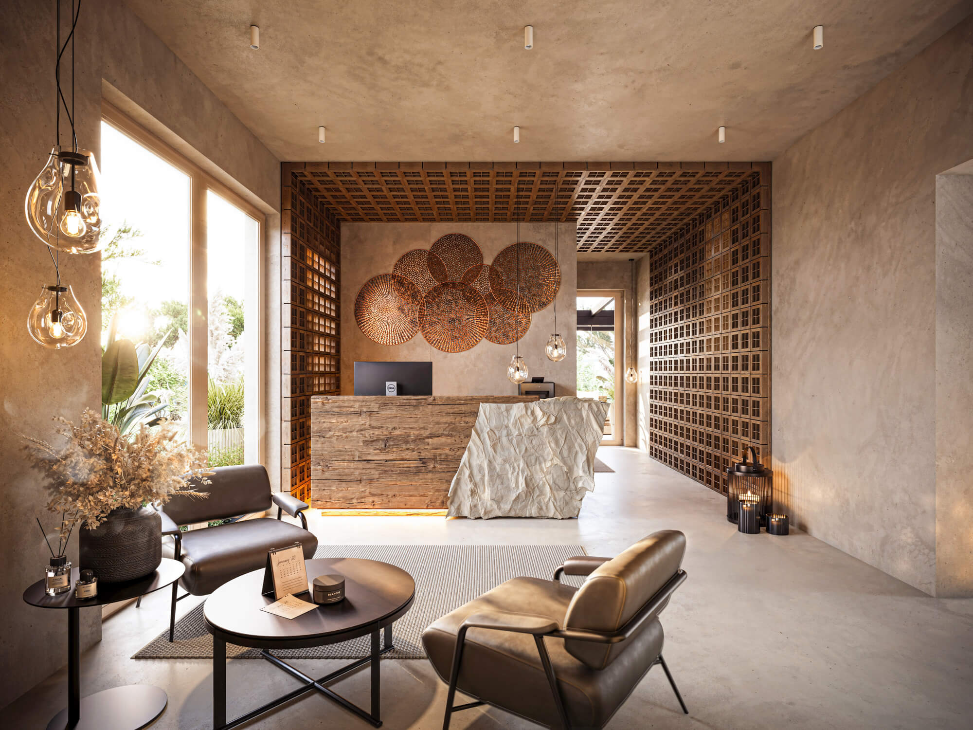 Wizualizacje 3D inwestycji Obonjan Resort - recepcja resortu