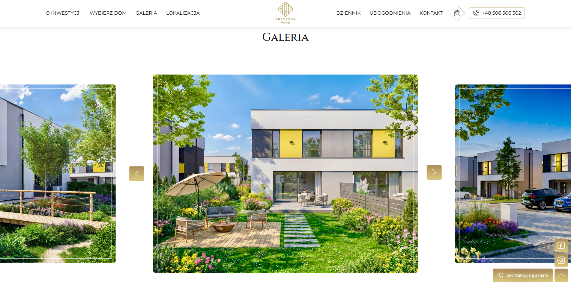brzozvapark-galeria zrzut ekranu ze strony internetowej inwestycji Brzozova Park