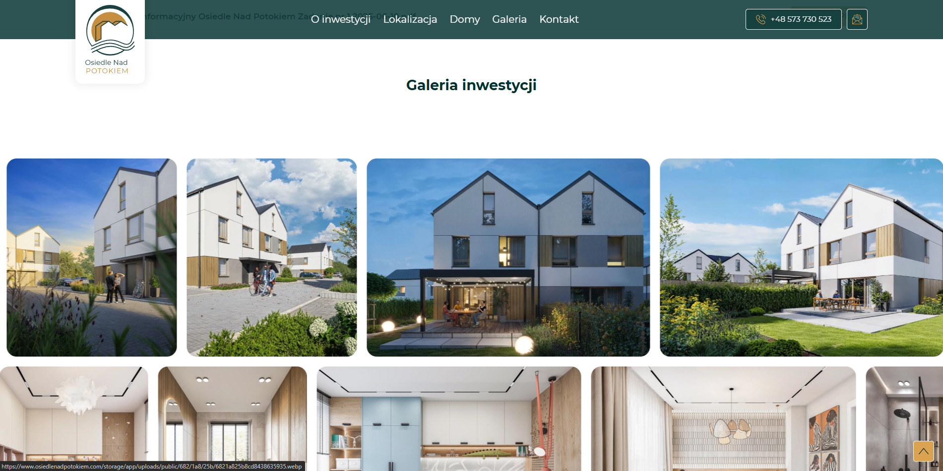 osiedlenadpotokiem-galeria zrzut ekranu ze strony internetowej Osiedla Nad Potokiem
