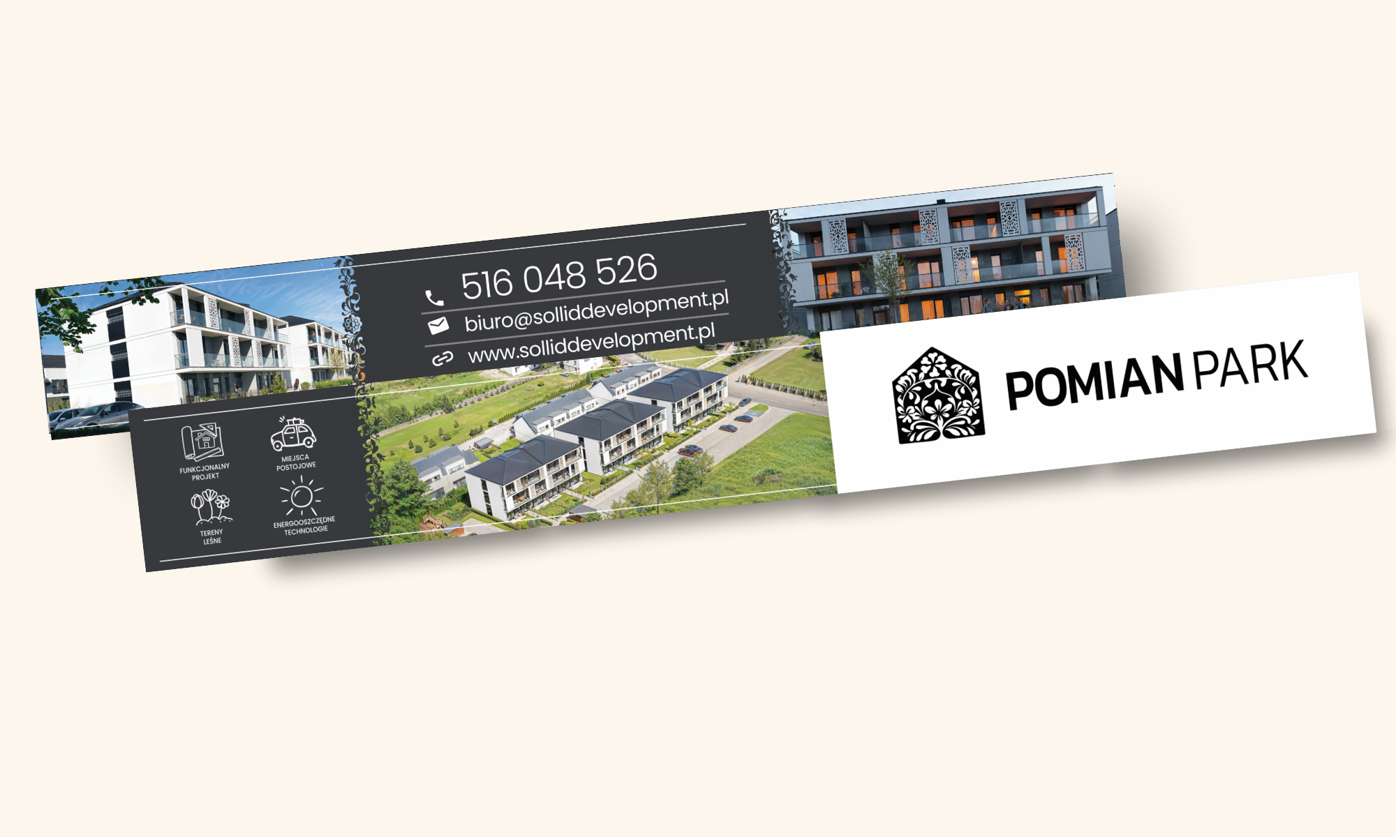 materiały drukowane inwestycji Pomian Park
