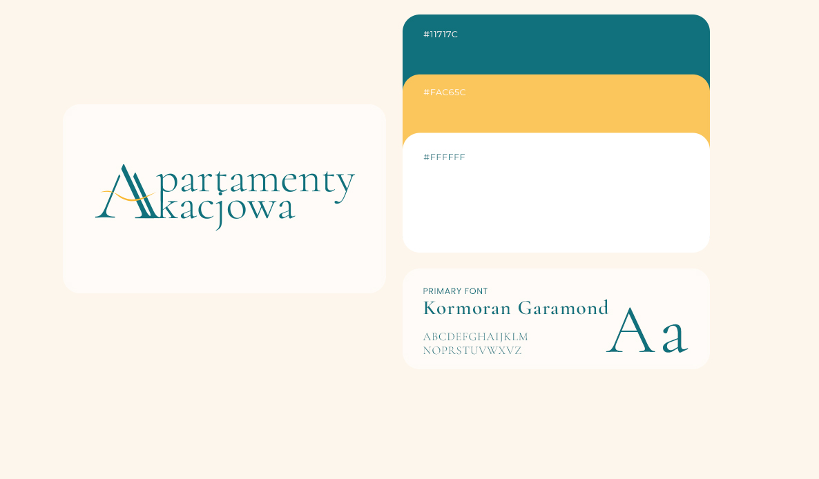 apartamentyakacjowa-logo materiały drukowane inwestycji Apartamenty Akacjowa
